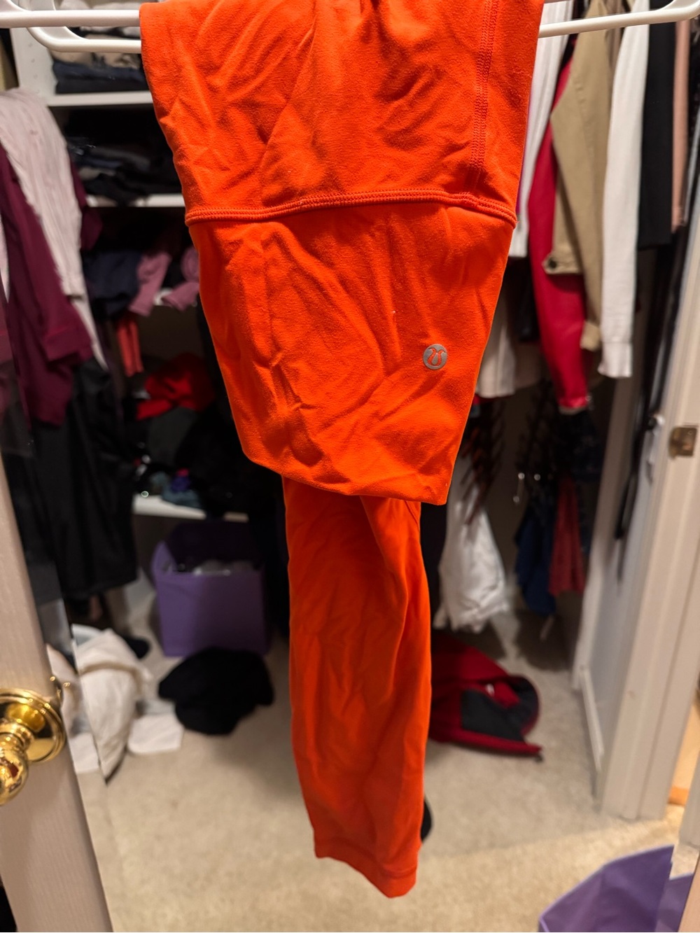 lululemon athletica Bright Orange Leggings
